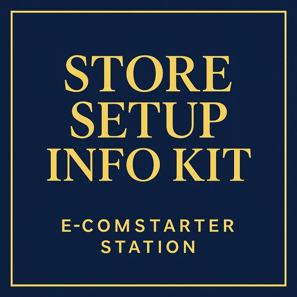 Store Setup Info Kit • E-comStarter Station (Physical Guide Included) - Picture 1 of 3